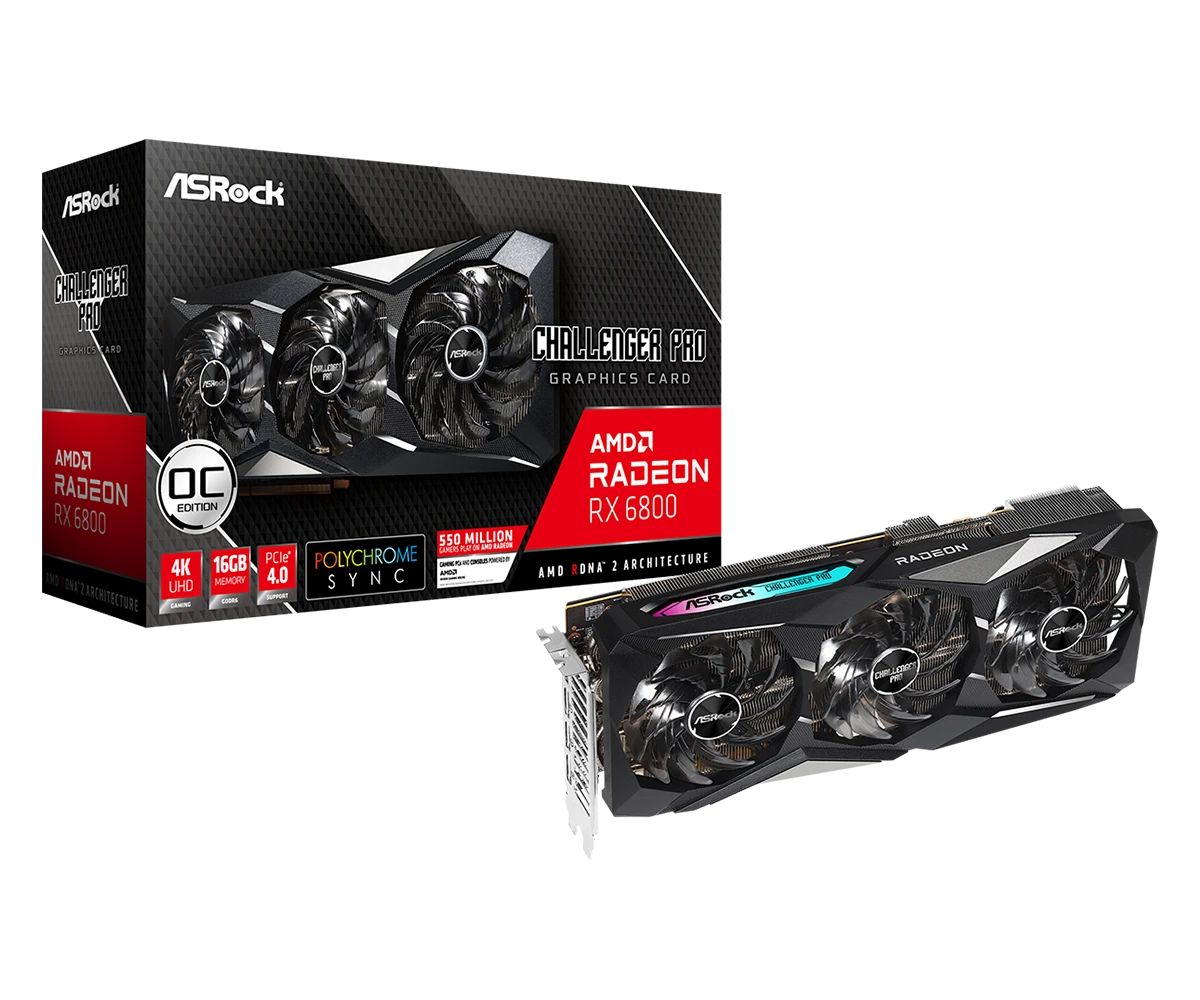 ASRock AMD Radeon RX 6800 Challenger Pro 16G OC